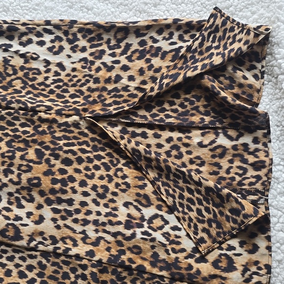 Express Cheeta Animal Print Midi Dress New - Picture 5 of 14